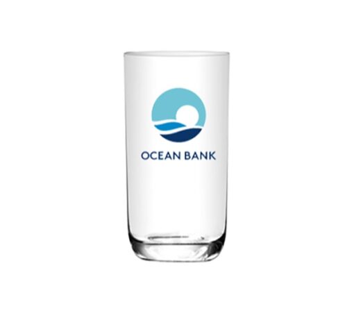 doanh nghiệp Ly Thủy Tinh In Logo Lỡ Đáy Bầu 280ml - Ocean Bank h1