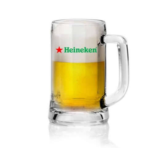Ly Thủy Tinh In Logo Quai Sọc 355ml - Heineken h1