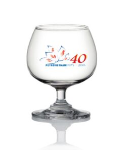Ly Thủy Tinh In Logo Classic - Brandy 195ml - Petrovietnam h1