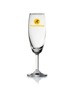 Ly Thủy Tinh rượu vang In Logo Clasic - Flute Champagne 185ml