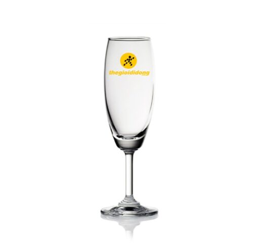 Ly Thủy Tinh rượu vang In Logo Clasic - Flute Champagne 185ml