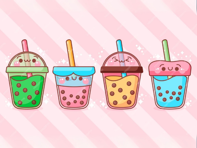 Tổng hợp hình ly trà sữa cute dễ thương cực đẹp 19 hình ly trà sữa cute đơn giản 19