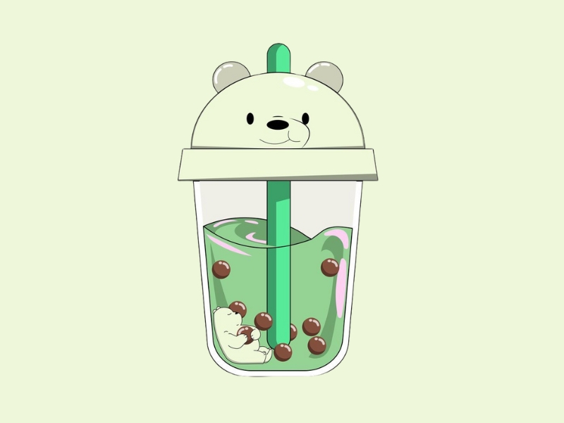 Tổng hợp hình ly trà sữa cute dễ thương cực đẹp 2 hình ly trà sữa cute đơn giản 2