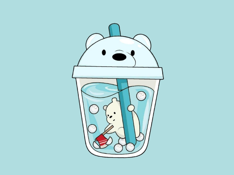 Tổng hợp hình ly trà sữa cute dễ thương cực đẹp 3 hình ly trà sữa cute đơn giản 3