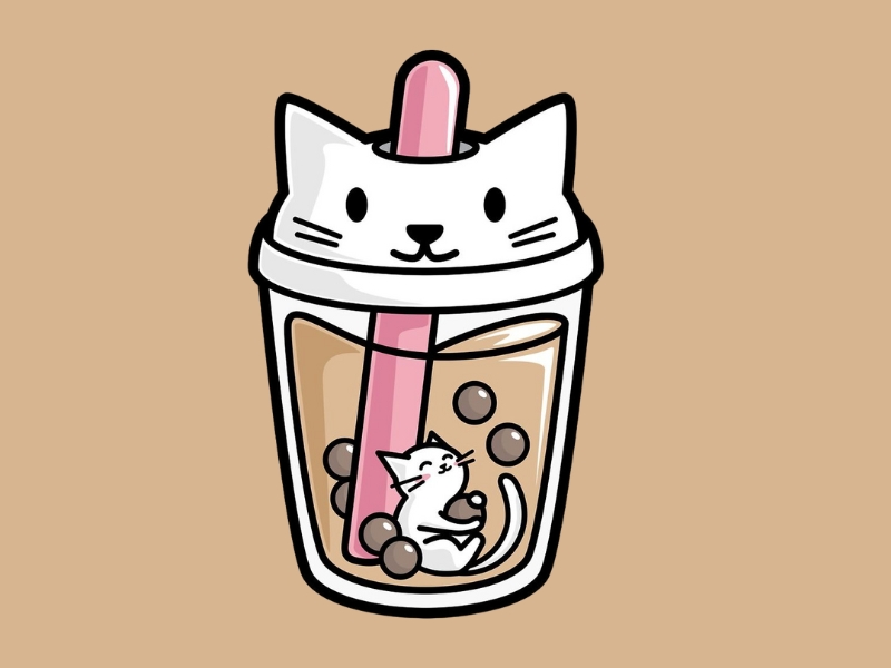 Tổng hợp hình ly trà sữa cute dễ thương cực đẹp 7 hình ly trà sữa cute đơn giản 7