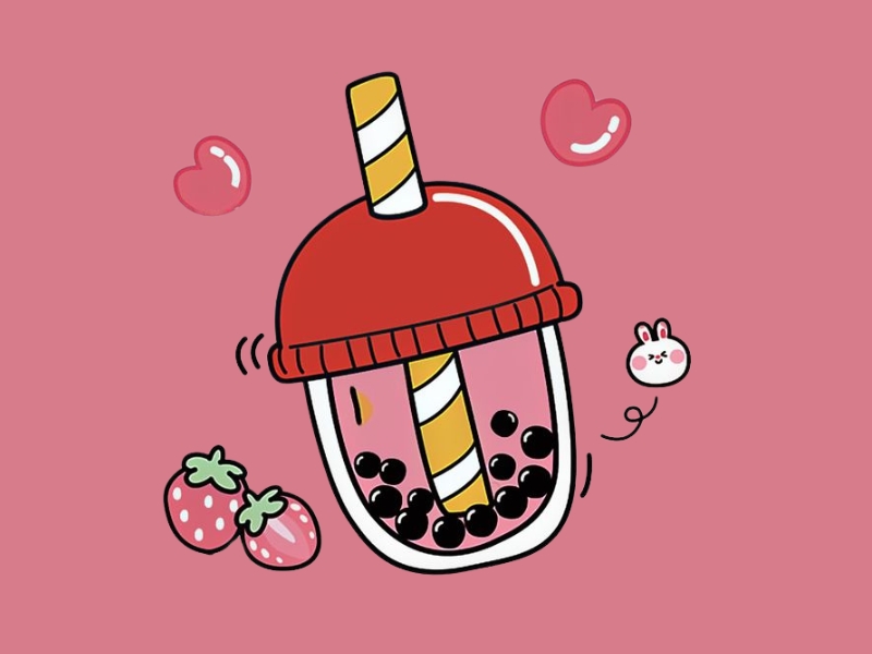 Tổng hợp hình ly trà sữa cute dễ thương cực đẹp 9 hình ly trà sữa cute đơn giản 9