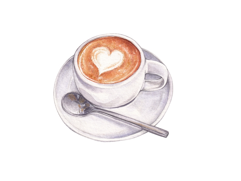 BST 30+ hình vẽ ly cafe đẹp cute mới nhất 23 hình vẽ ly cafe đẹp 5