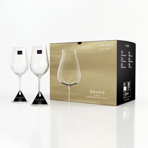 Bộ 6 Ly Pha Lê Desire Crisp White 365ml