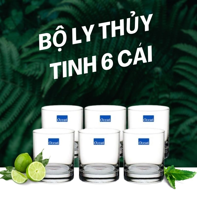 Bộ Ly Thủy Tinh 6 Cái Bộ Ly Thủy Tinh 6 Cái