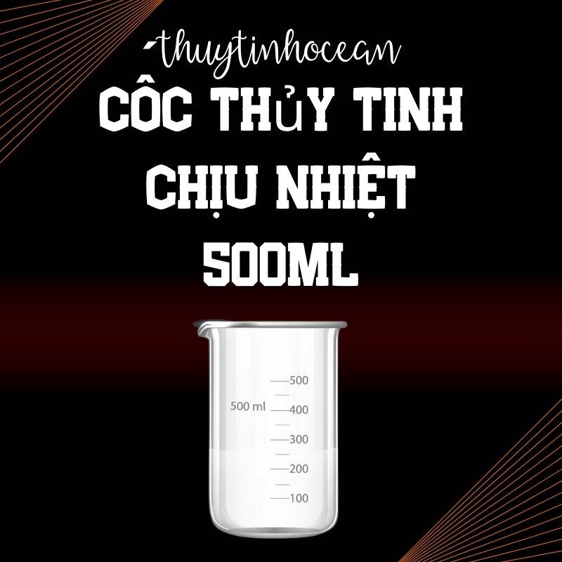 Cốc Thủy Tinh Chịu Nhiệt 500ml Cốc Thủy Tinh Chịu Nhiệt 500ml