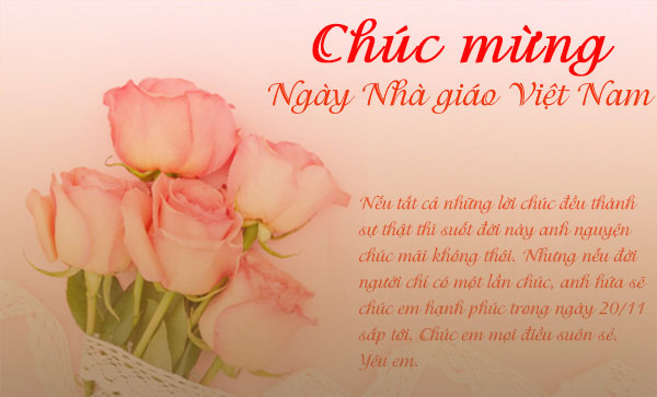 Gợi Ý Lời Chúc 2011 Dành Riêng Cho Người Yêu Làm Giáo Viên Gợi Ý Lời Chúc 2011 Dành Riêng Cho Người Yêu Làm Giáo Viên