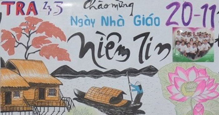 Hình ảnh người lái đò 20/11 Tôn vinh nghề giáo Ngày 20 tháng 11 1 hình ảnh người lái đò 20/11