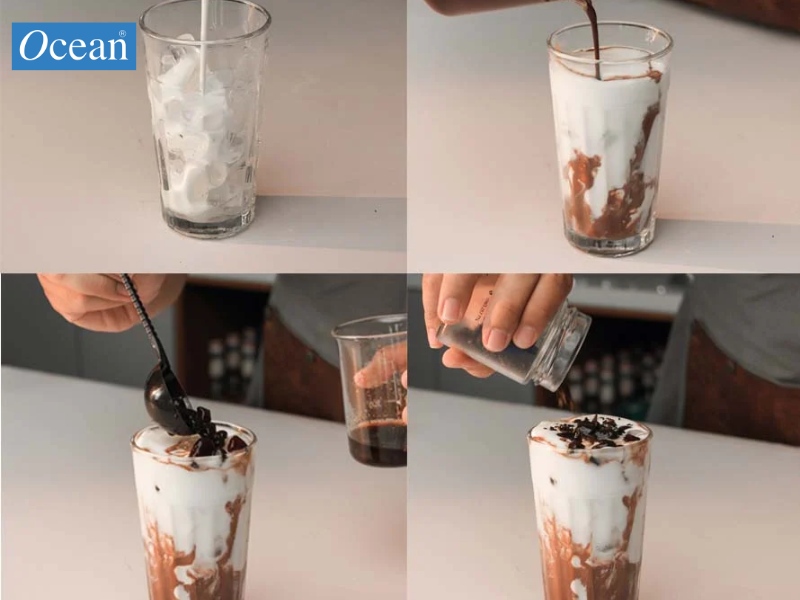 Cách làm kem cheese Milo dầm Cách làm kem cheese Milo dầm