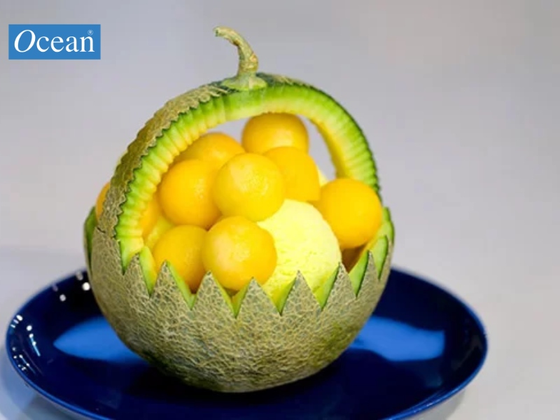 Cách làm kem dưa lưới đơn giản tại nhà