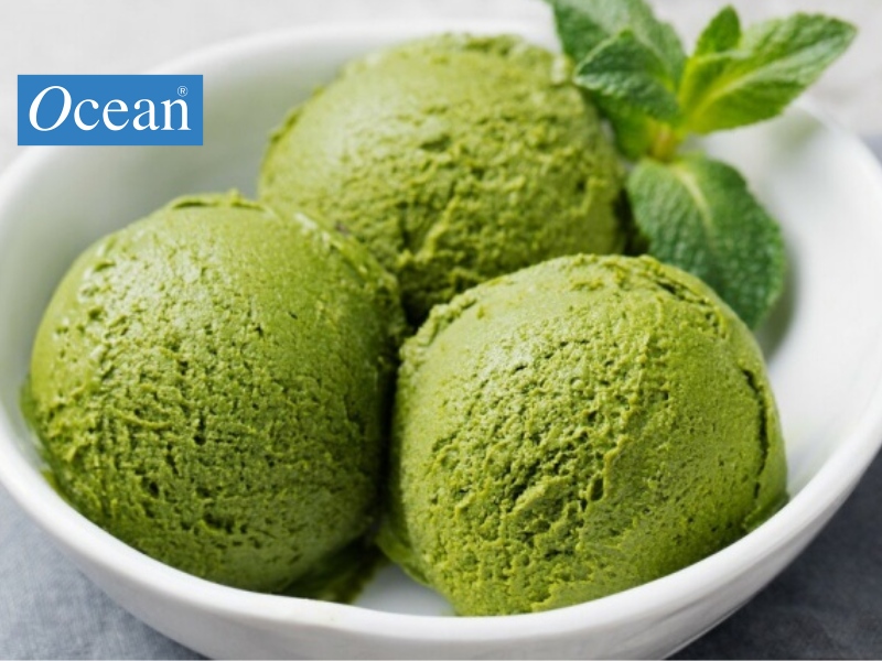 Cách làm kem dừa matcha Cách làm kem dừa matcha