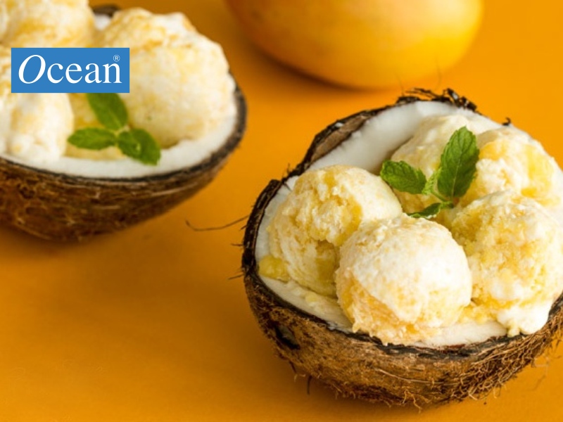 Cách làm kem xoài Dừa Cách làm kem xoài Dừa