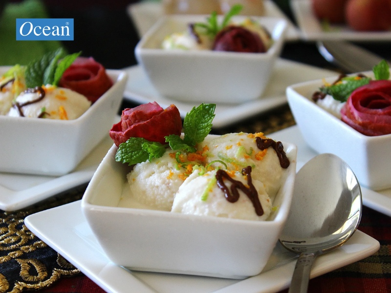 Mẹo trang trí kem vải đẹp mắt: Biến món tráng miệng thành tác phẩm nghệ thuật Mẹo trang trí kem vải đẹp mắt: Biến món tráng miệng thành tác phẩm nghệ thuật