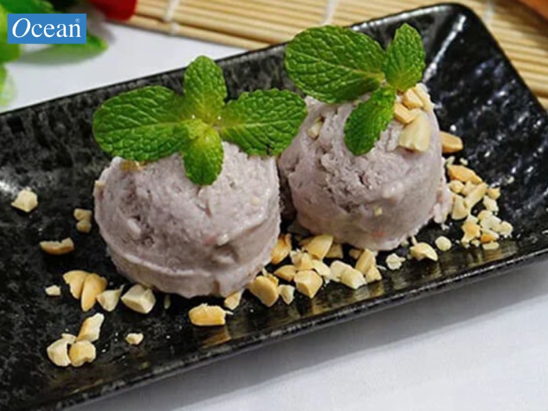 Ý tưởng trang trí kem khoai môn Ý tưởng trang trí kem khoai môn