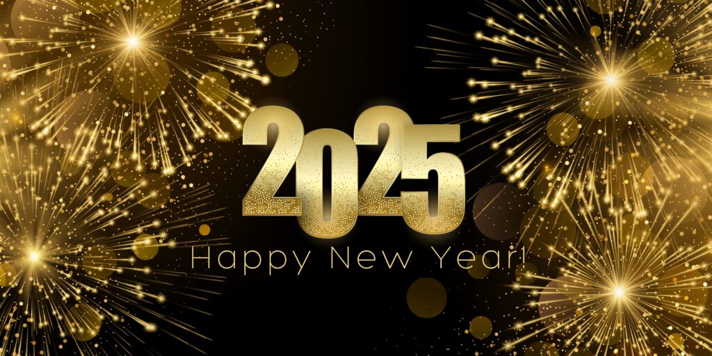 Banner happy new year 2025