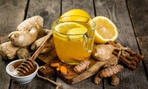 Các bước thực hiện pha Trà xanh mật ong gừng