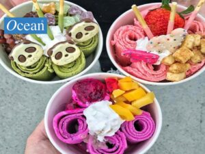 Các loại kem cuộn ngon