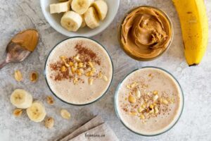 Cách làm Sinh Tố Chuối Bơ Đậu Phộng Cacao