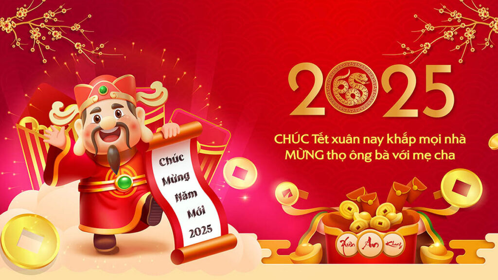 Mẫu banner tết 2025, tết nguyên đán đẹp ấn tượng, tải miễn phí
