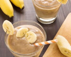 Nguyên Liệu Cần Chuẩn Bị Milkshake socola chuối